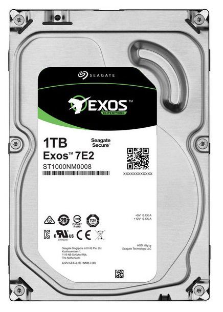 

Жесткий диск Seagate Exos ST1000NM0008 SATA-III/1Tb/7200rpm/128Mb/3.5