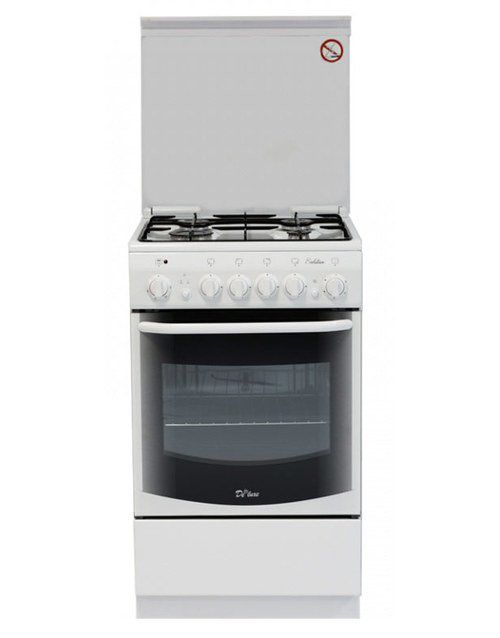 

Газовая плита De Luxe 5040.20гэ (чр) белый реш.эмаль