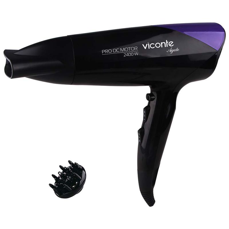 

Фен Viconte VC-3725 черный/фиолетовый