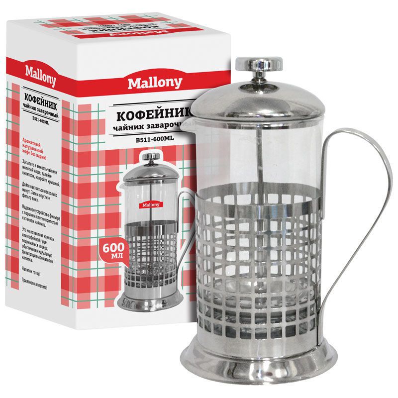 

Френч-пресс Mallony Cellula B511-600ML
