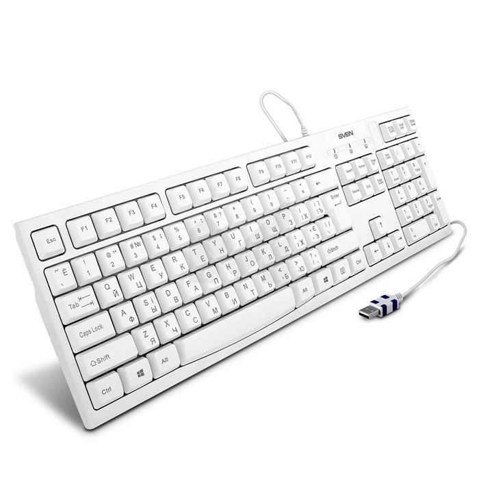 

Клавиатура Sven KB-S300 белый