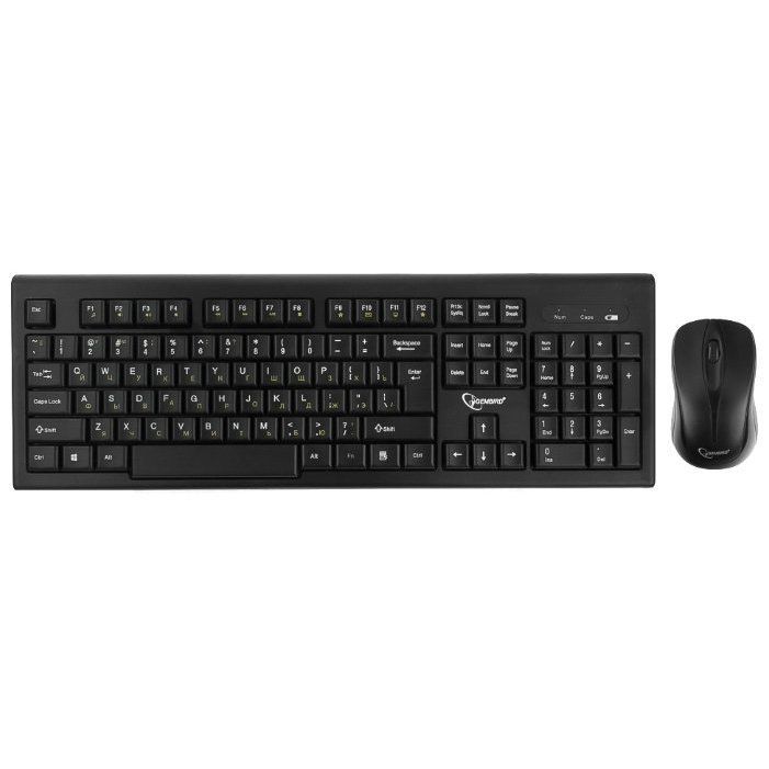 

Комплект мыши и клавиатуры Gembird KBS-8002 черный