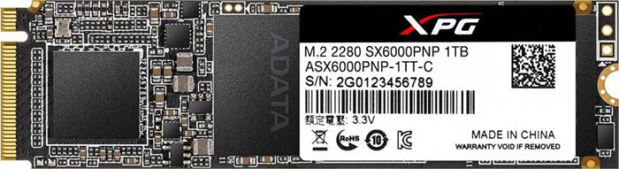 

SSD накопитель A-Data XPG SX6000 Pro PCI-Ex4/1Tb/M.2 2280 (ASX6000PNP-1TT-C)