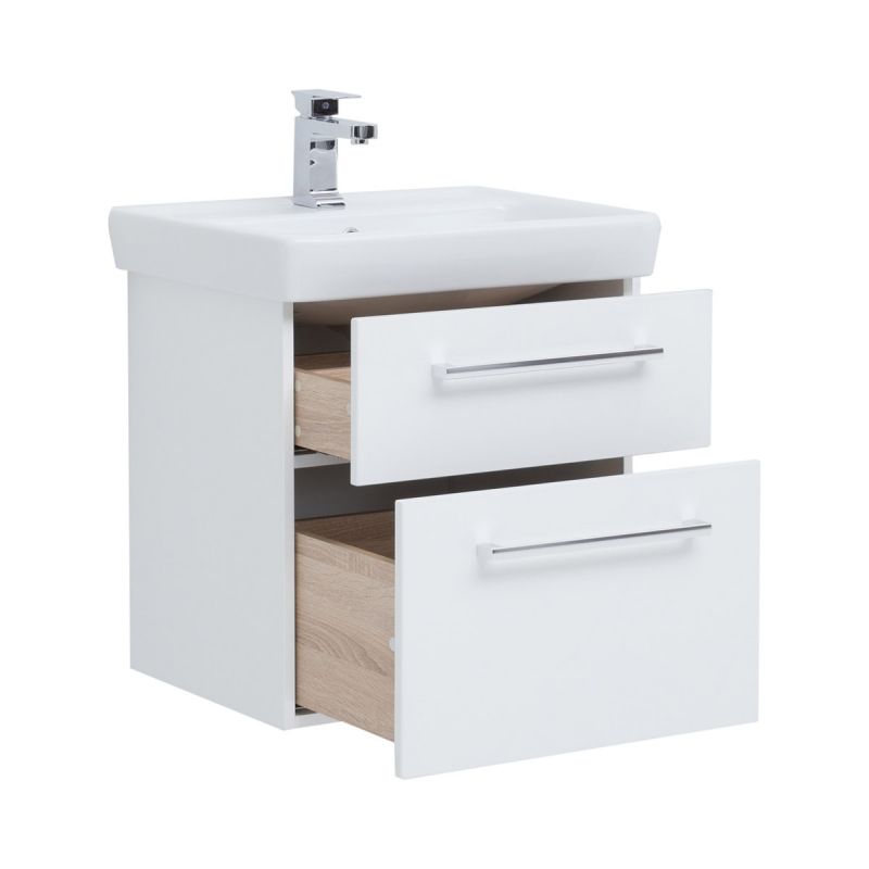 

Тумба Dreja.Rus Q MAX 60 (д/раковины Q-60) белый глянец
