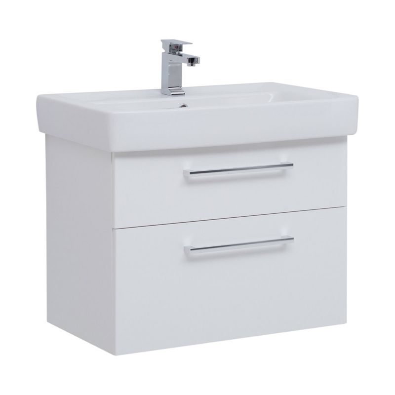 

Тумба Dreja.Rus Q MAX 80 (д/раковины Q-80) белый глянец