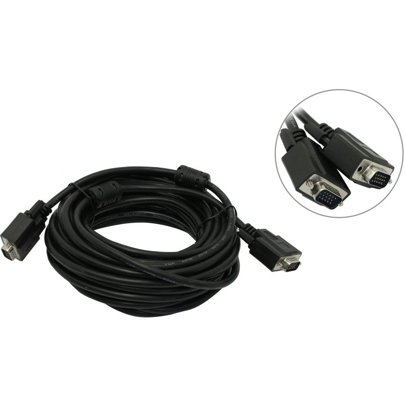 

Кабель TV-COM SVGA (15M/M) 10m 2 фильтра (QCG120H-10M/QCG341AD-10M)