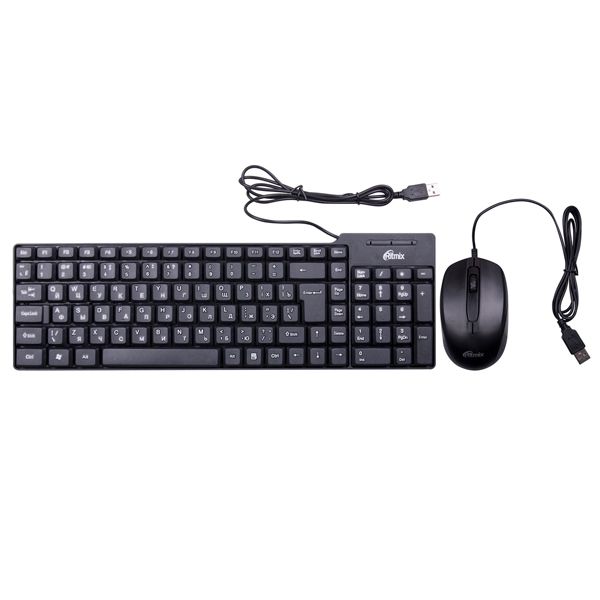 

Комплект мыши и клавиатуры Ritmix RKC-010 Black