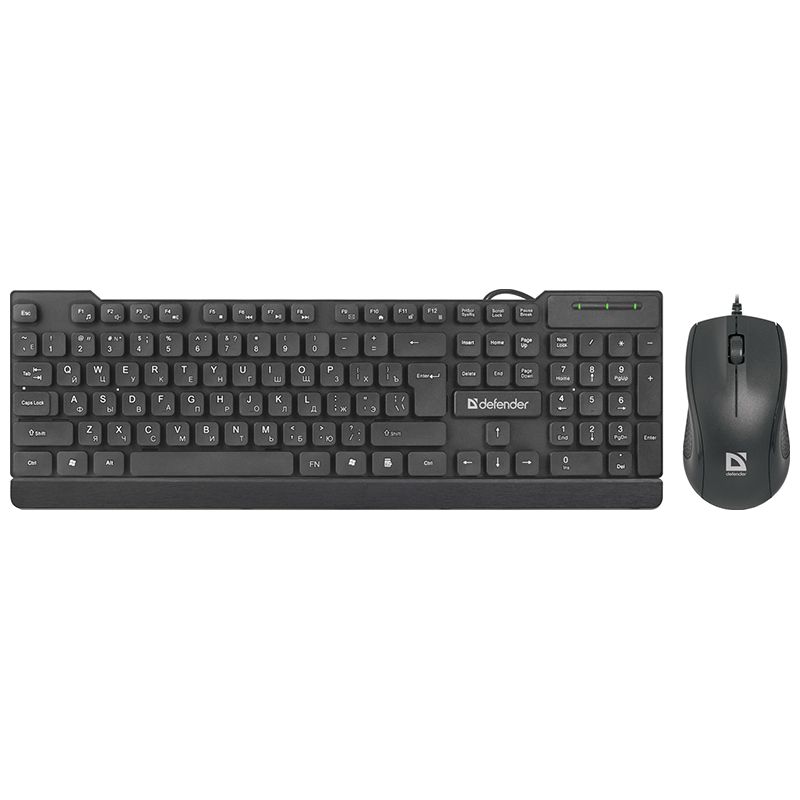 Комплект мыши и клавиатуры Defender York C-777 черный (45779)