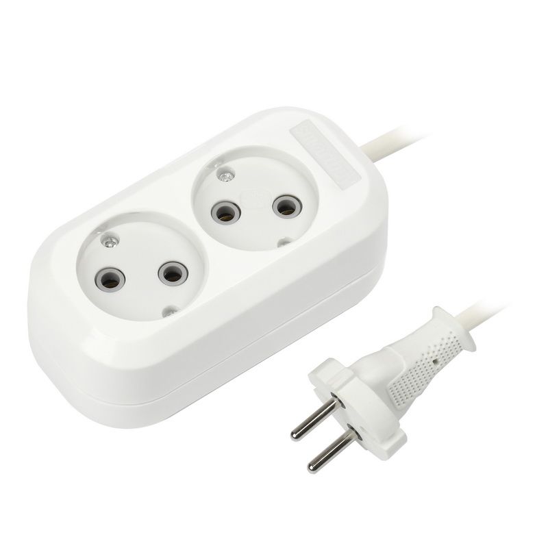 

Удлинитель Smartbuy SBE-10-2-03-N 2роз. 3м (10А/2.2кВт, ПВС 2х1.0)