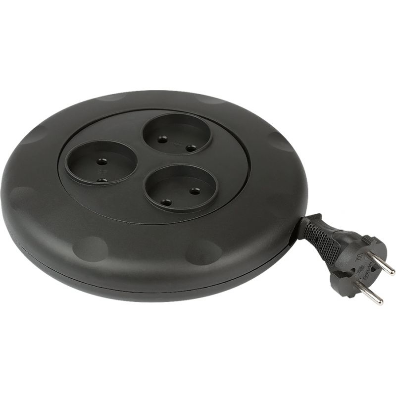 

Удлинитель Smartbuy SBE-10-3-03-W 3роз. 3м (10А/2,2кВт) круглый черный
