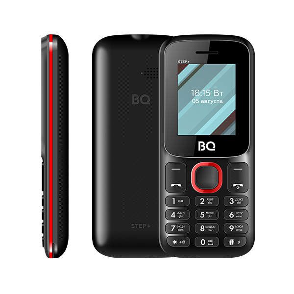 Телефон BQ 1848 STEP+ BLACK/RED