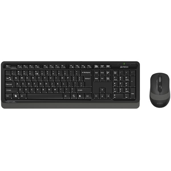 

Комплект мыши и клавиатуры A4Tech FG1010 черный/серый