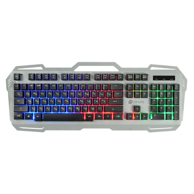 

Клавиатура Oklick 747G серый/черный
