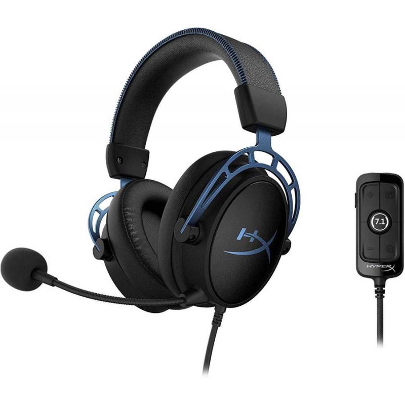 

Компьютерная гарнитура HyperX Cloud Alpha S черный/голубой