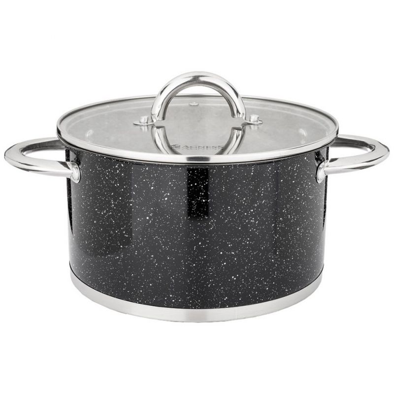 

Кастрюля Agness 937-309 Black Marble