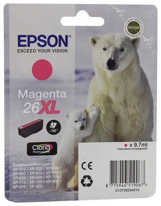 

Картридж Epson C13T26334012 (T2633) пурпурный