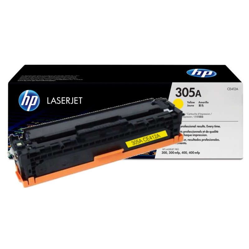 

Картридж HP CE412A (305A) желтый