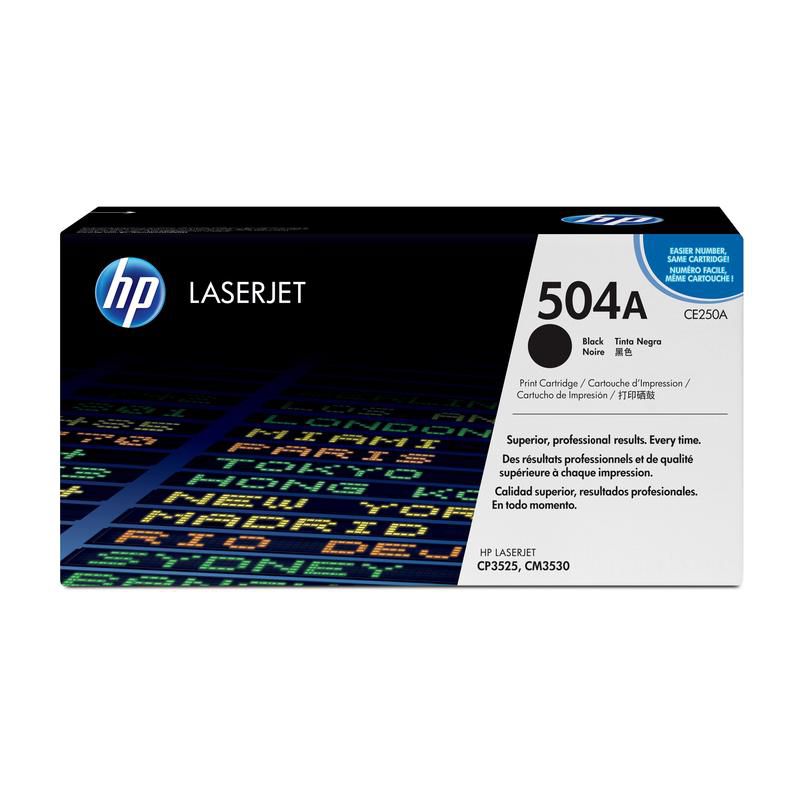 

Картридж HP CE250A (504A) черный