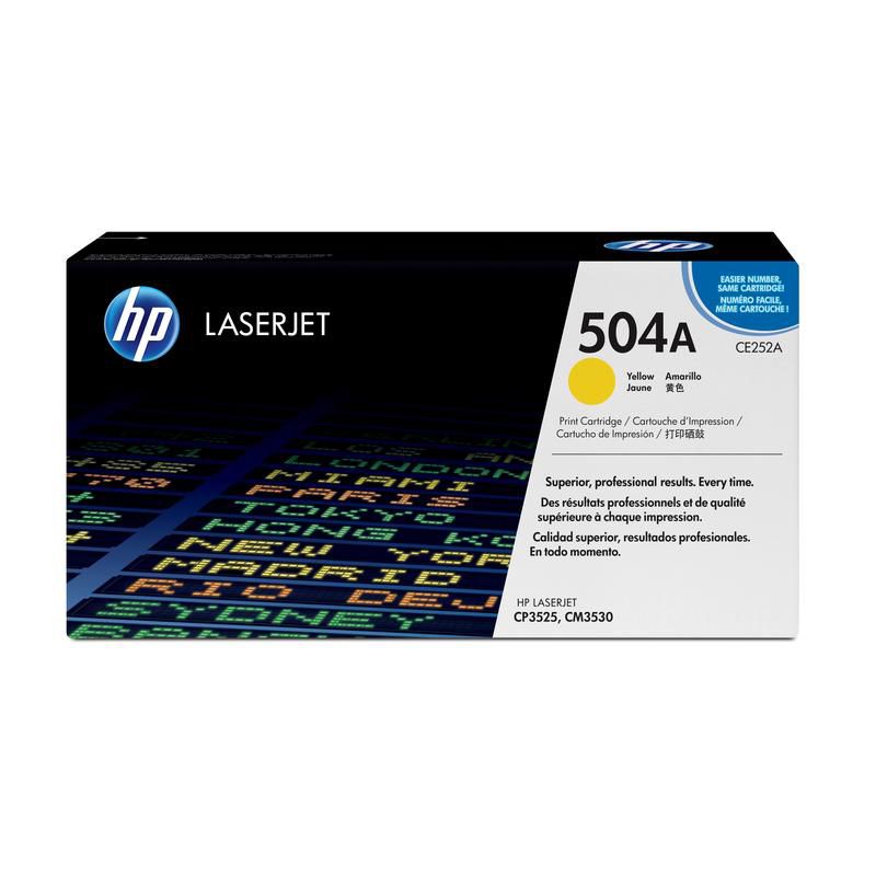 

Картридж HP CE252A (504A) желтый