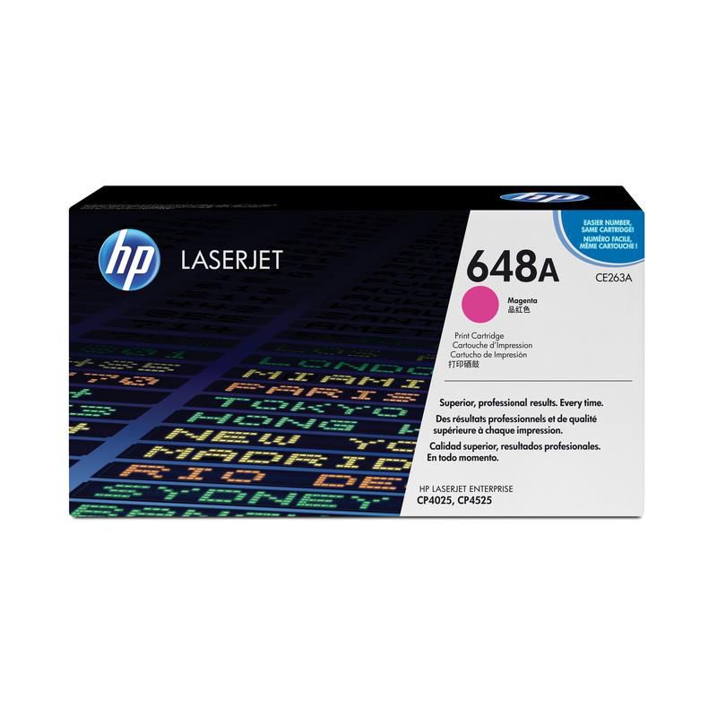 

Картридж HP CE263A (648A) пурпурный