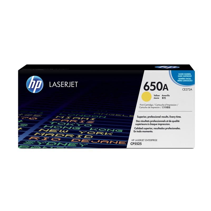

Картридж HP CE272A (650A) желтый