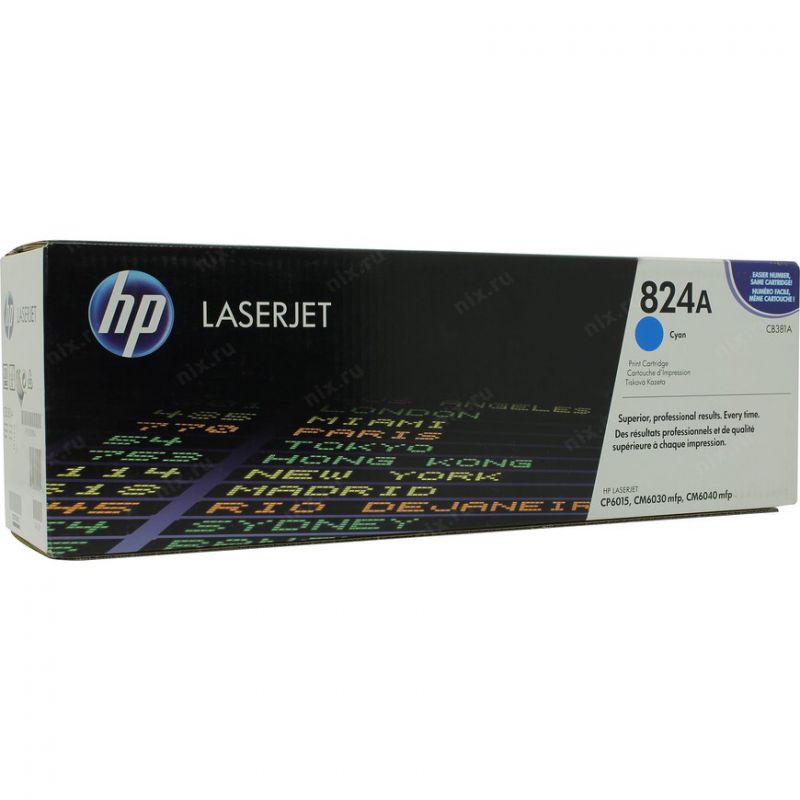 

Картридж HP CB381A (824A) голубой