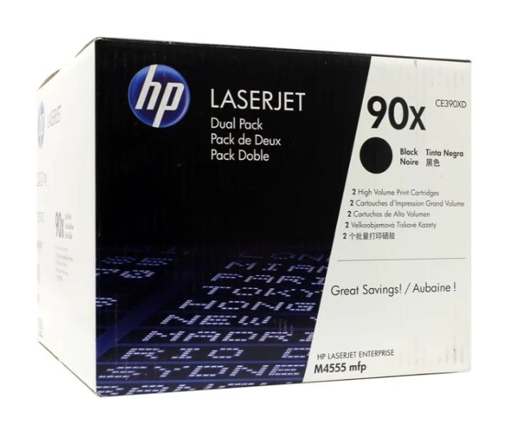 

Картридж HP CE390X (90X) черный