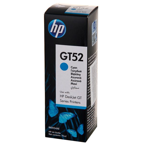 

Чернила для картриджа HP M0H54AE (GT52) голубой