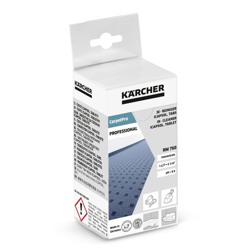 

Чистящее средство Karcher RM 760 Tabs средство для чистки ковров, 16 табл (6.295-850)
