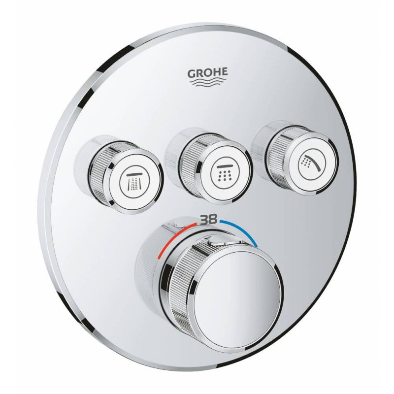 

Смеситель для ванны Grohe Grohtherm SmartControl 29121000 (внешняя монтажная часть)