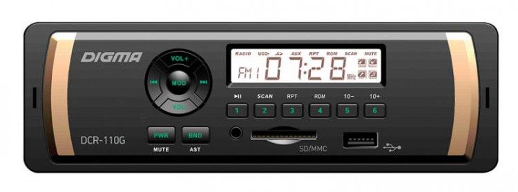 

Автомагнитола Digma DCR-110G