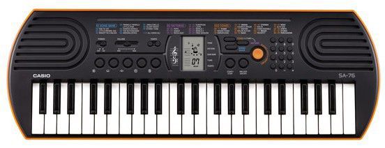

Клавишный инструмент Casio SА-76 оранжевый