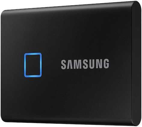 SSD накопитель Samsung T7 Touch 2Tb/1.8 USB Type-C (MU-PC2T0K/WW)