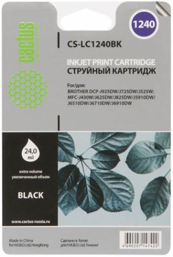 

Картридж Cactus CS-LC1240BK (Картридж)