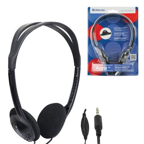 

Наушники Defender Aura 101 черный (63101)