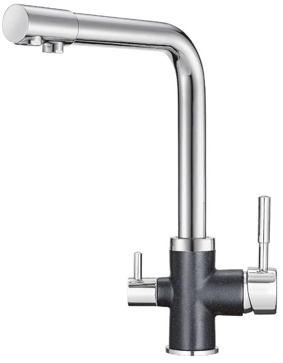 

Смеситель для кухни Granula 3015 шварц