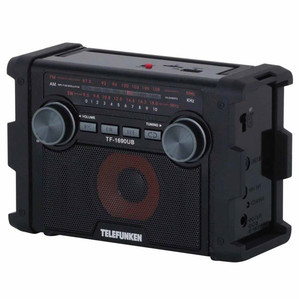Радиоприёмник Telefunken TF-1690UB черный с серым