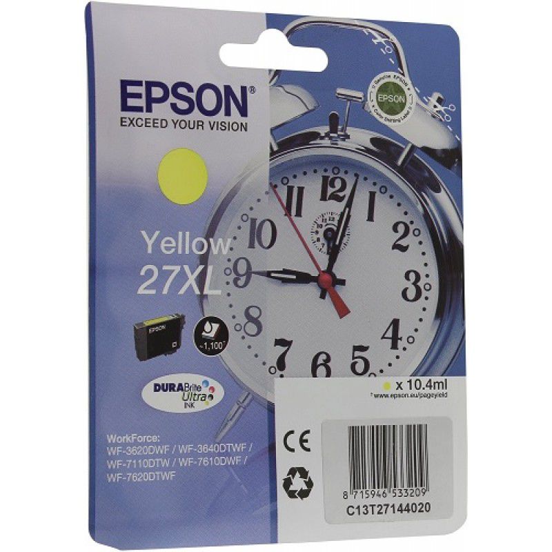 

Картридж Epson C13T27144022 (T2714) желтый