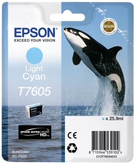 

Картридж Epson C13T76054010 (T7605) светло-голубой
