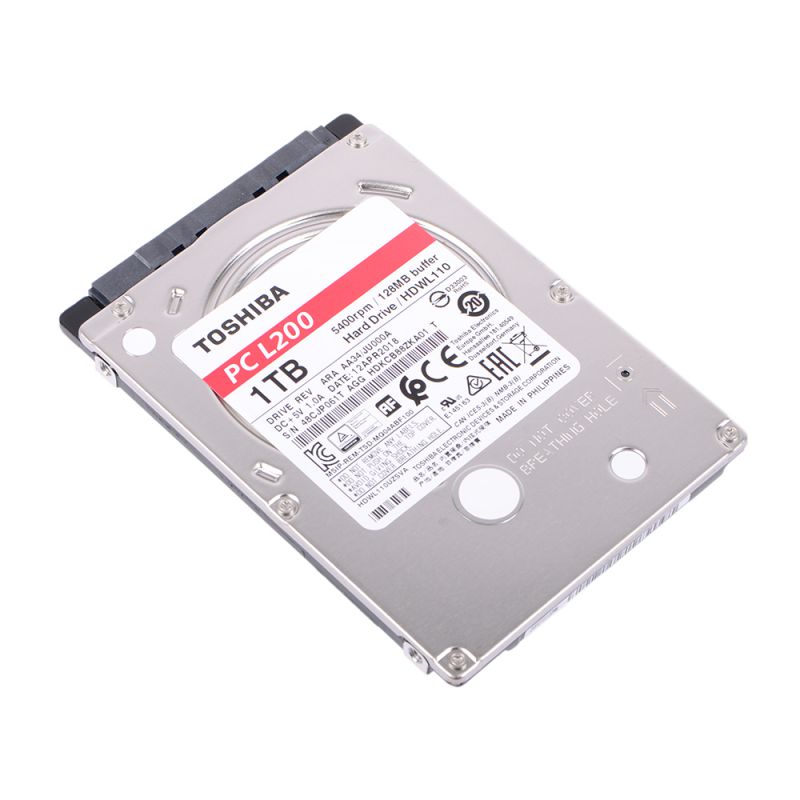 Жесткий диск Toshiba L200 SATA III/1Tb/5400rpm/128Mb/2.5 (HDWL110UZSVA)