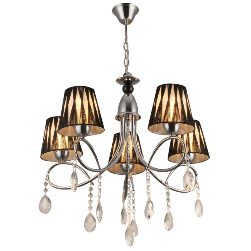 

Люстра Hiper H133-5 5E2760Вт BLACK/CHROME
