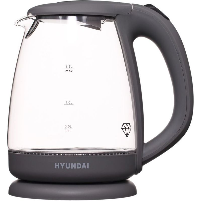 

Чайник Hyundai HYK-G1003 серый
