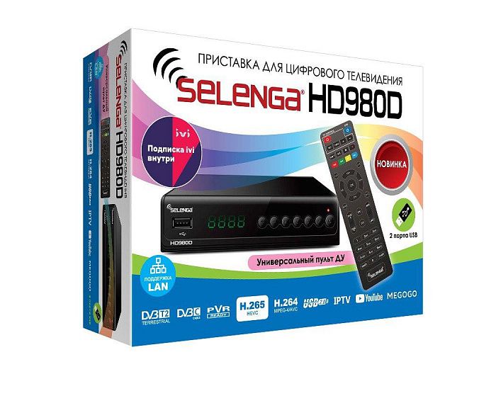 

Цифровой тюнер Selenga HD980D