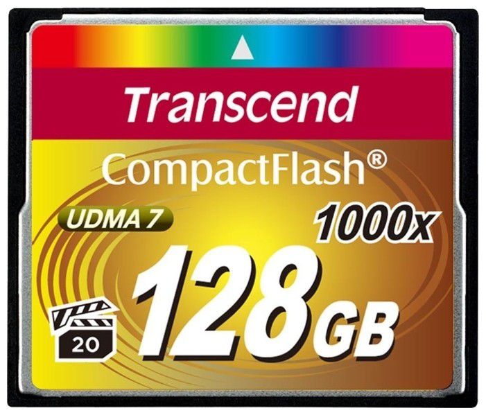

Карта памяти Transcend 128GB CompctFlash 1000X TS128GCF1000