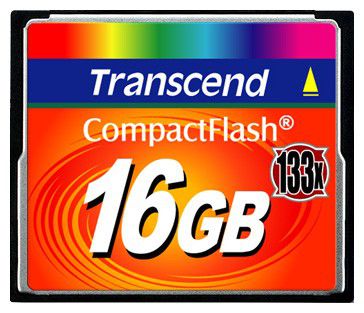 

Карта памяти Transcend 16GB CompactFlash 133X TS16GCF133