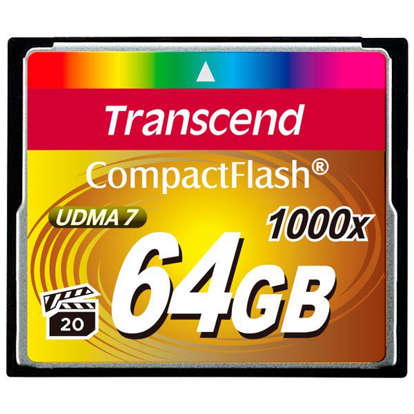 

Карта памяти Transcend 64GB CompactFlash 1000X TS64GCF1000
