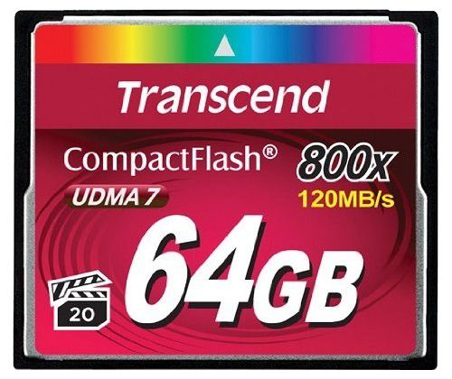 

Карта памяти Transcend 64GB CompactFlash 800X TS64GCF800