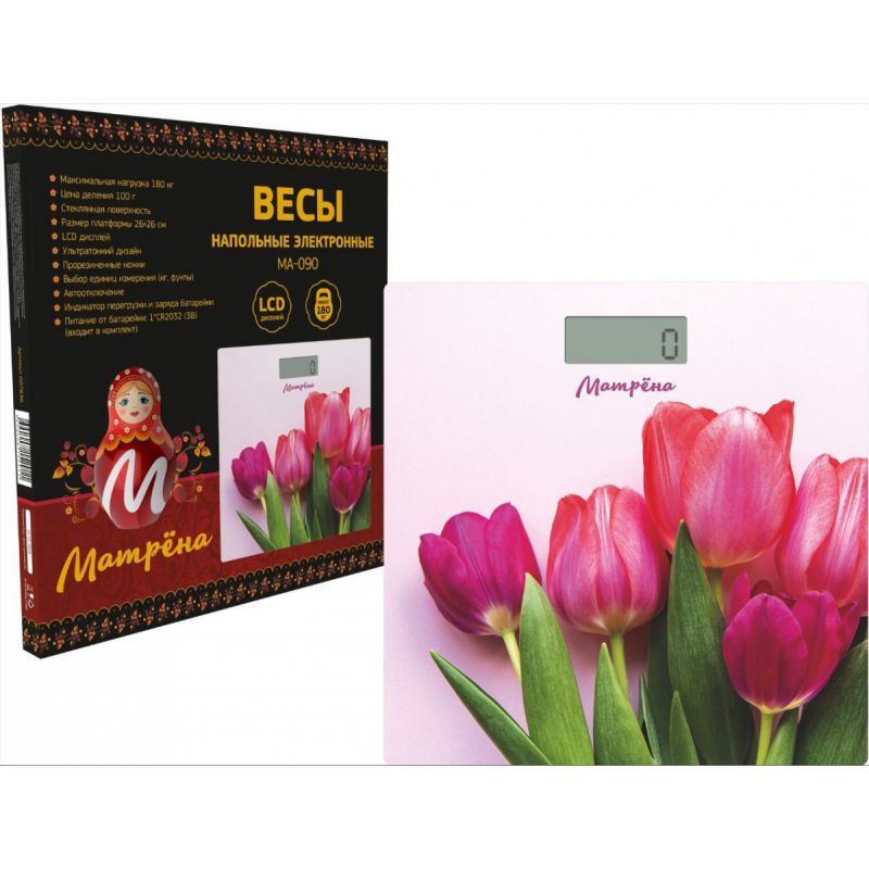 

Напольные весы Матрена МА-090 тюльпаны