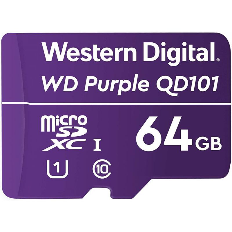 

Карта памяти Western Digital microSDXC 64ГБ Purple WDD064G1P0C