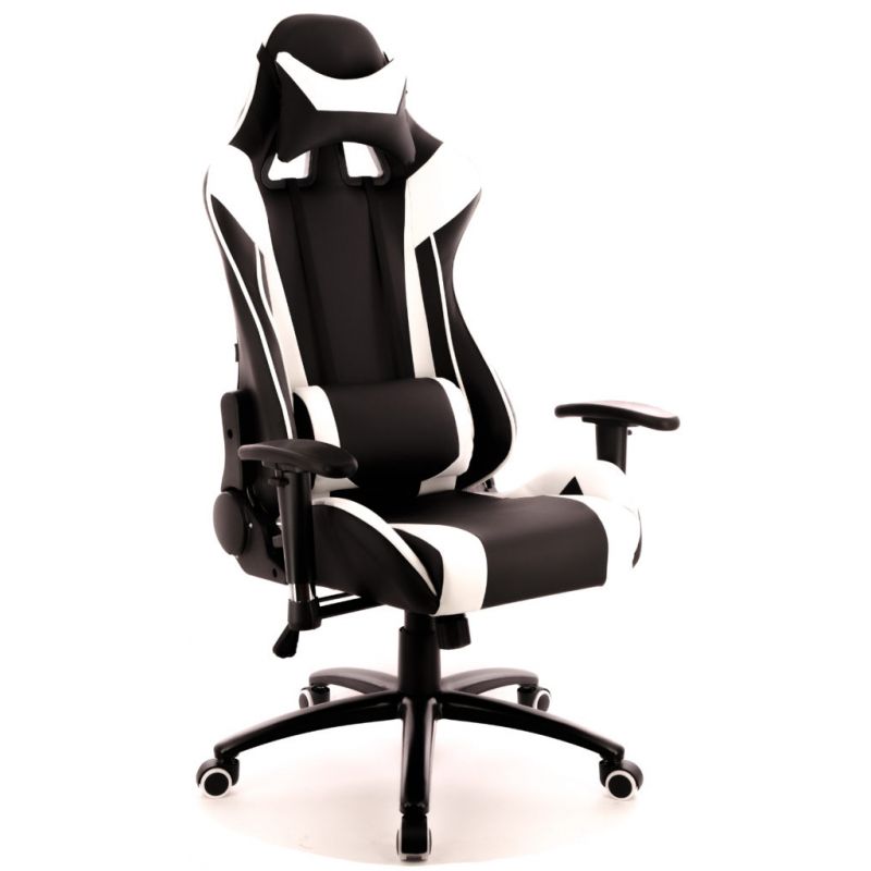 

Кресло Everprof Lotus S6 экокожа чёрный с белым